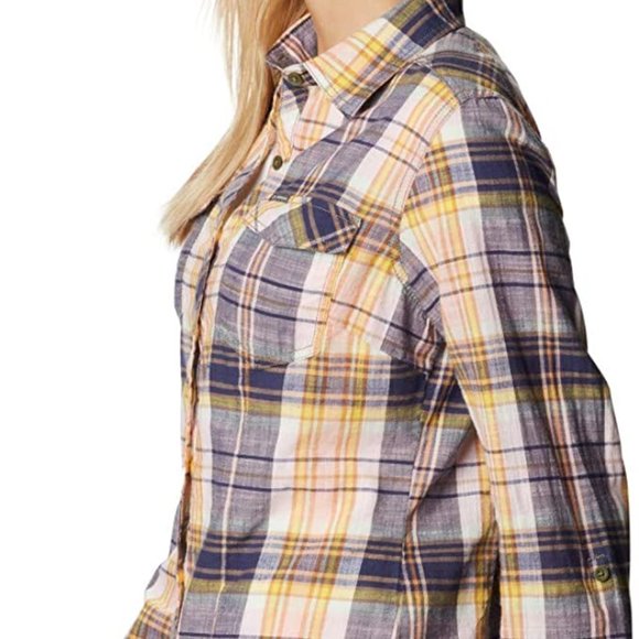 🆕Columbia Women's Camp Henry™ II LS Shirt, Nocturnal Plaid, Small, Brand NEW - Picture 3 of 5